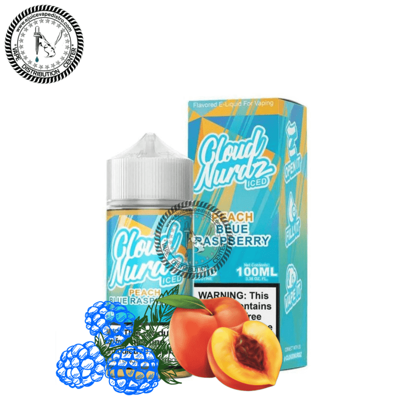 e juice vape distro peach blue razz iced by cloud nurdz 100ml cloud nurdz e liquid 39255236575480