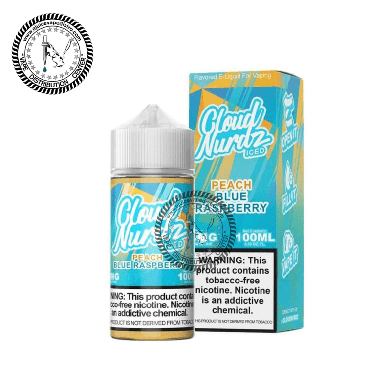 e juice vape distro peach blue razz iced by cloud nurdz 100ml cloud nurdz e liquid 39255237427448