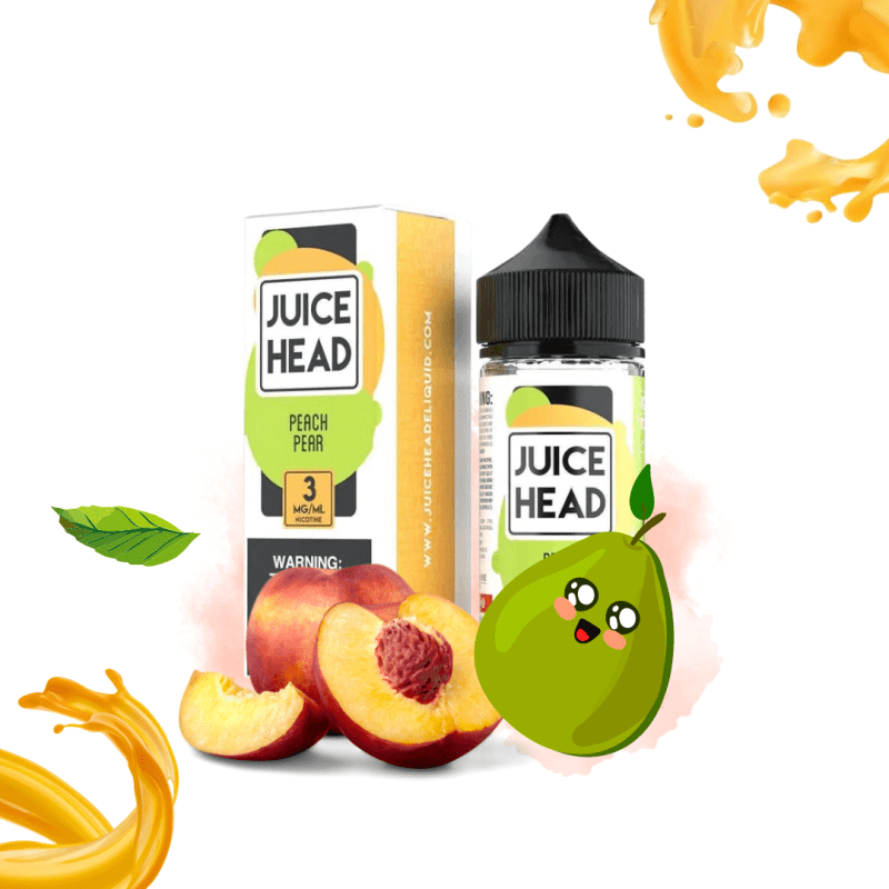 e juice vape distro peach pear by juice head 100ml streamline vape co e liquid 39245553926392