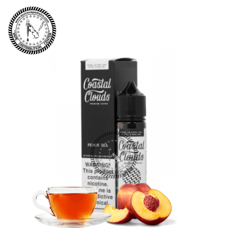 e juice vape distro peach tea by coastal clouds 60ml e liquid coastal clouds e liquid 39282275746040