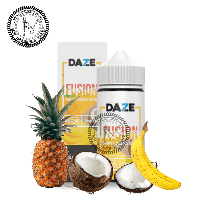 e juice vape distro pineapple coconut banana by 7 daze fusion 100ml 7 daze e liquid 39286373875960