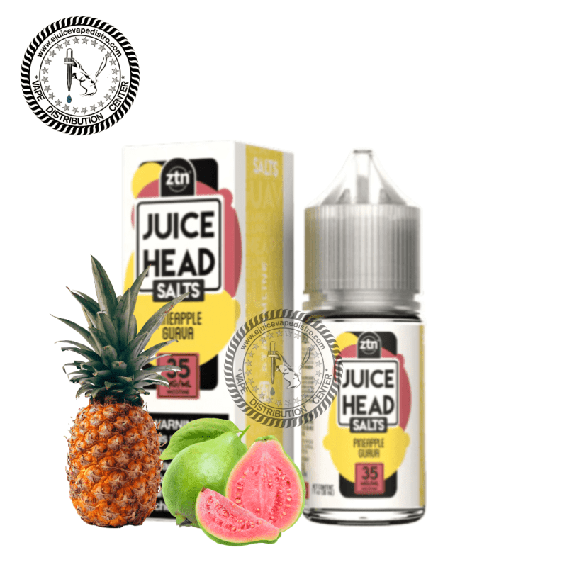 e juice vape distro pineapple guava salt by juice head salts ztn 30ml streamline vape co e liquid 39282490736888