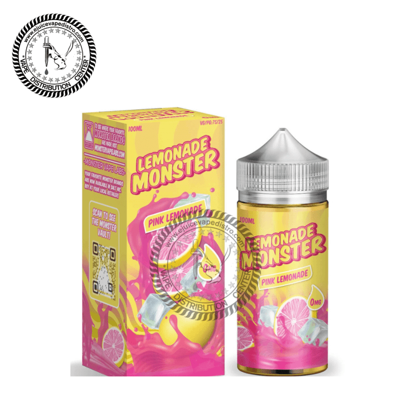 e juice vape distro pink lemonade by lemonade monster 100ml jam monster e liquid 39255940301048