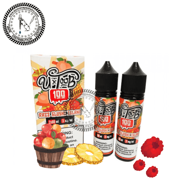 e juice vape distro razz slushi island by u toob 100 e juice 2x60ml 120ml u toob100 e liquid 39262330585336