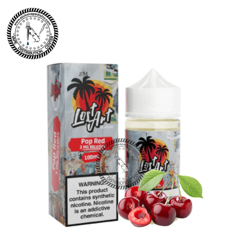 e juice vape distro slotter pop red by lost art liquids 100ml lost art liquids e liquid 39274322329848