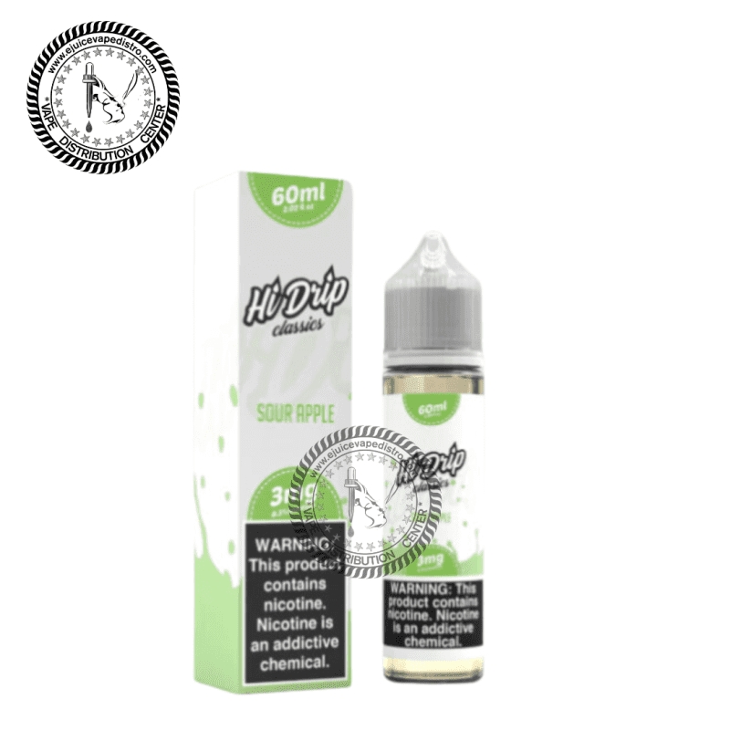 e juice vape distro sour apple by hi drip classics 60ml tear drip e liquid 39287088185592