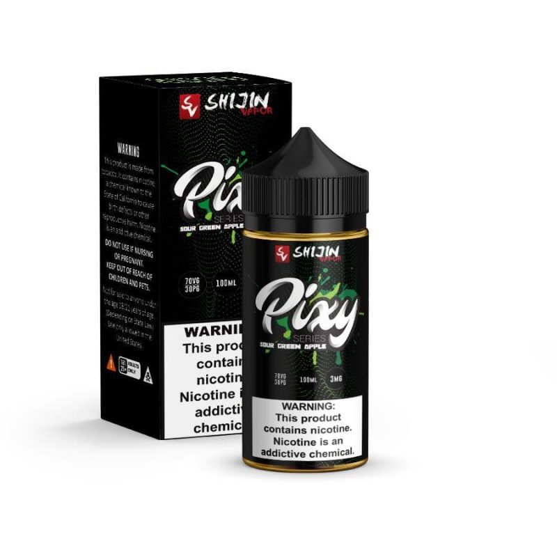 e juice vape distro sour green apple it s pixy shijin vapor 100ml shijin vapor e liquid 27263227035799