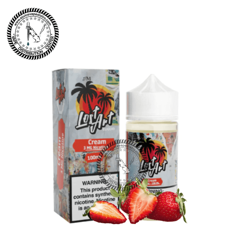 e juice vape distro strawberry cream by lost art liquids 100ml lost art liquids e liquid 39274309222648