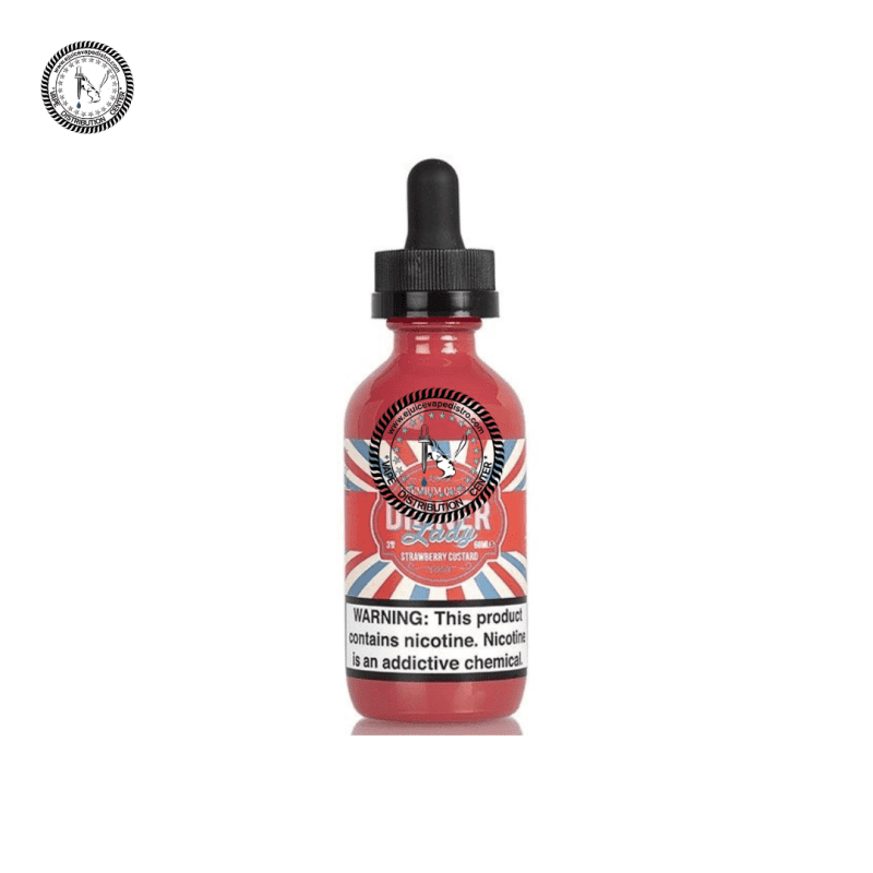 e juice vape distro strawberry custard by dinner lady 60ml dinner lady e liquid 39287677387000