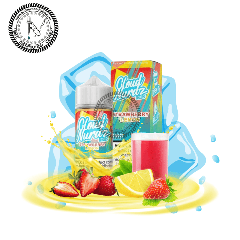 e juice vape distro strawberry lemon iced by cloud nurdz 100ml cloud nurdz e liquid 39251399246072