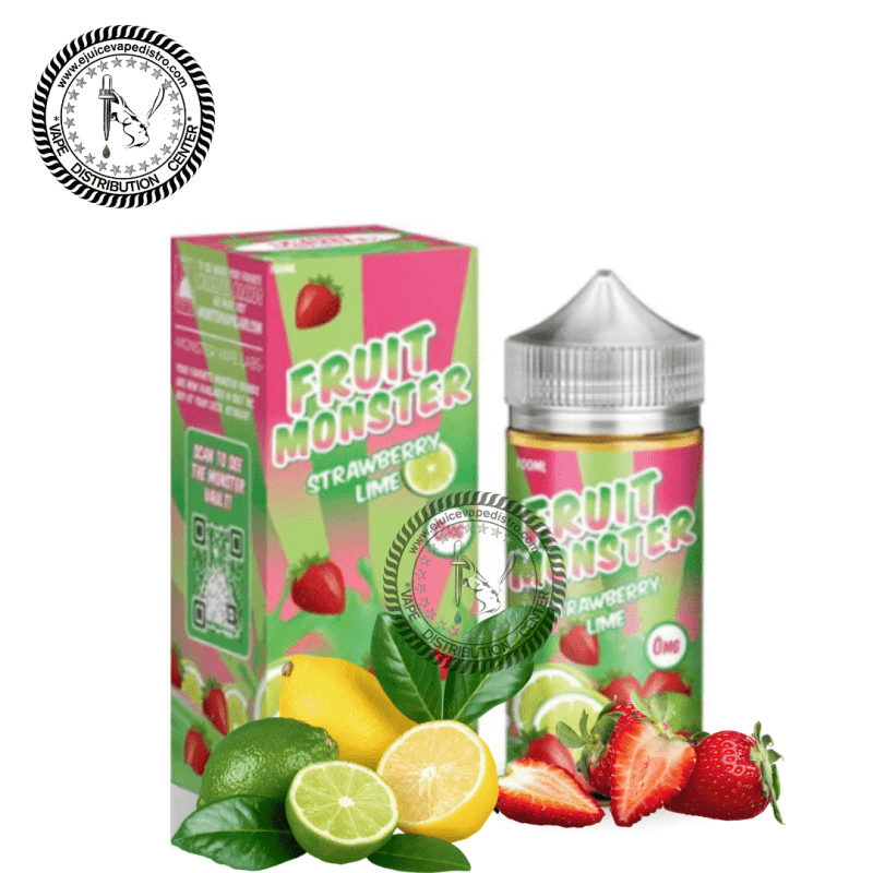 e juice vape distro strawberry lime by fruit monster 100ml jam monster e liquid 39286371778808