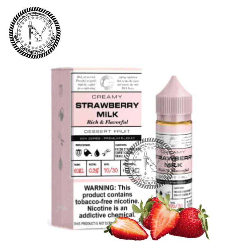 e juice vape distro strawberry milk by glas basix series 60ml glas e liquid 39282426708216