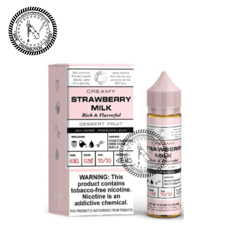 e juice vape distro strawberry milk by glas basix series 60ml glas e liquid 39282426740984