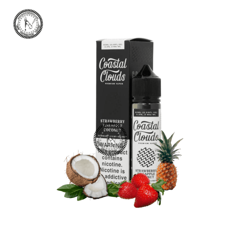 e juice vape distro strawberry pineapple coconut by coastal clouds 60ml e liquid coastal clouds e liquid 39285502443768