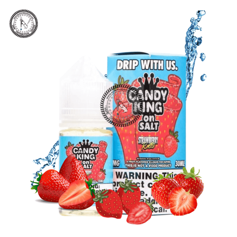 e juice vape distro strawberry rolls salt by candy king salt 30ml drip more e liquid 39255823581432