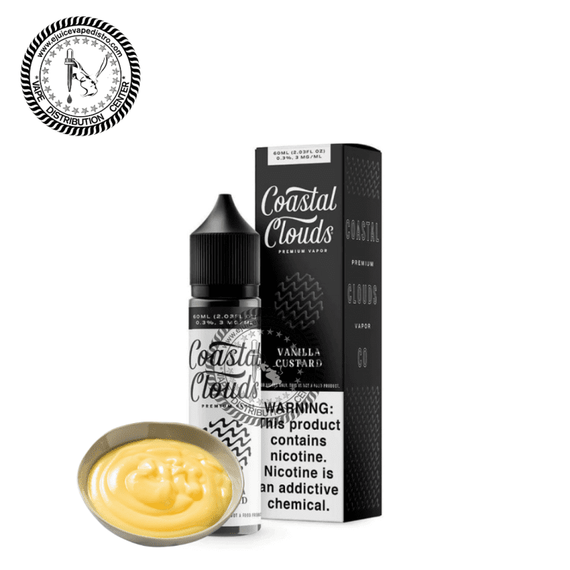 e juice vape distro vanilla custard by coastal clouds 60ml e liquid tfn coastal clouds e liquid 39282417139960