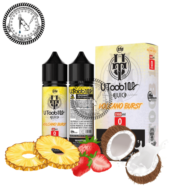 e juice vape distro volcano burst by u toob 100 ejuice 2x60ml 120ml u toob100 e liquid 39262177788152