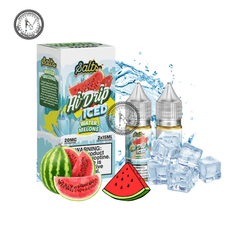 e juice vape distro water melons iced salt by hi drip salts 2x15ml 30ml tear drip e liquid 39266999501048