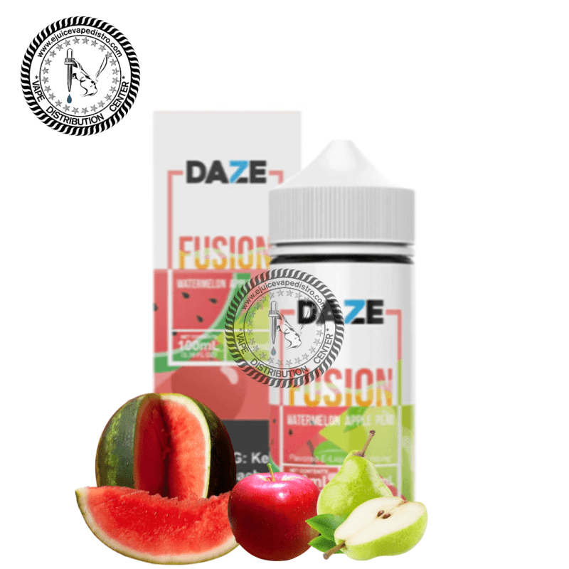 e juice vape distro watermelon apple pear by 7 daze fusion 100ml 7 daze e liquid 39289737380088